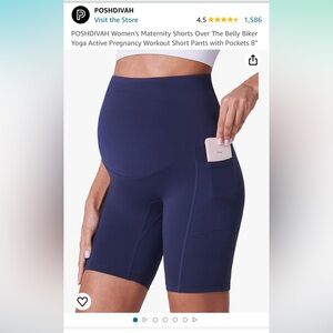 Maternity bike shorts posh divah size large